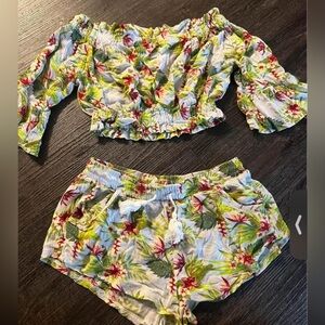 SWIM SUIT COVER UP FLOWERS SIZE SMALL